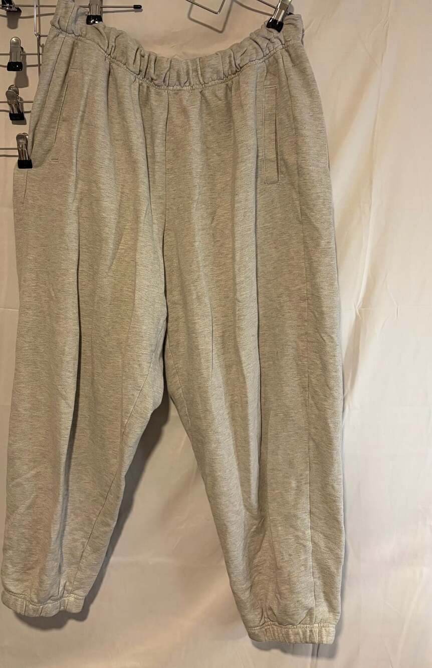 Aerie Sweatpants Size L Gray Elastic Waist Fleece Joggers